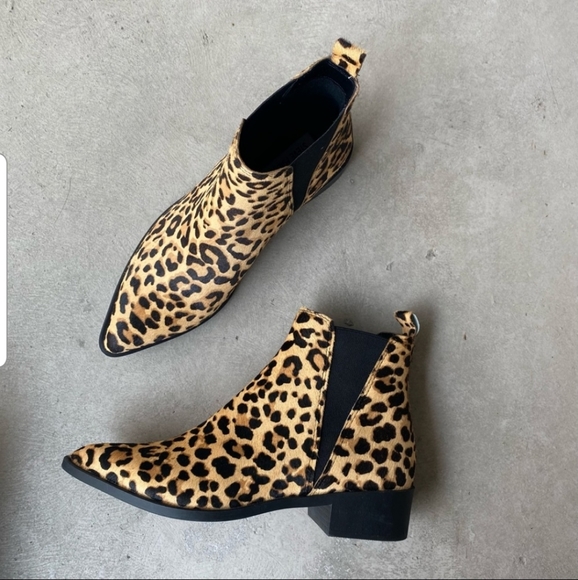 Steve Madden Jonnd Leopard Ankle Boot Sz 8 - Picture 2 of 8